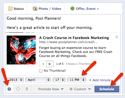 schedule-targeted-post