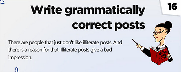 Facebook tips: Write right. Facebook tips: Write right.