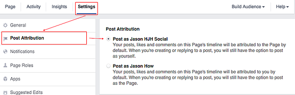 How to set post attribution