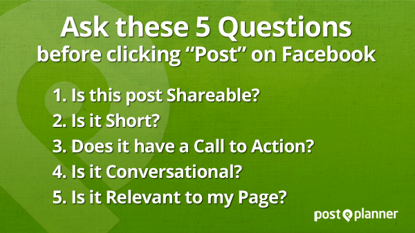 Questions to ask on Facebook Posts