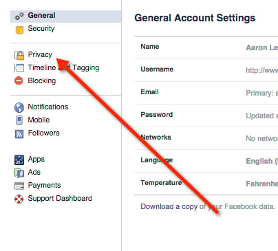 facebook-gizlilik-ayarlarınızı kontrol edin
