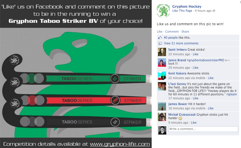 How to run facebook contests