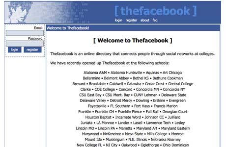 the facebook in 2003