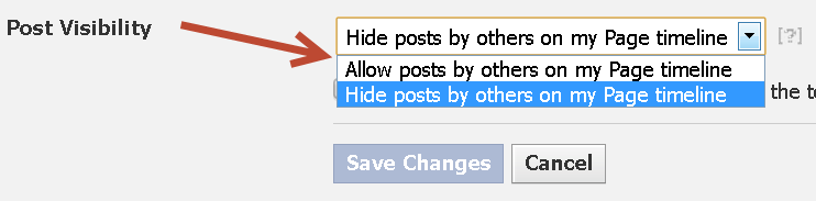 hide or allow posts by others on Facebook