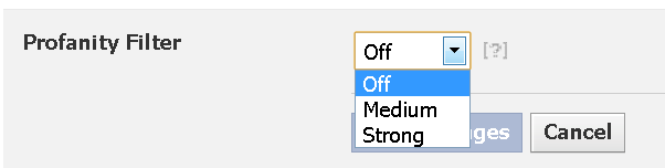 facebook profanity filter settings