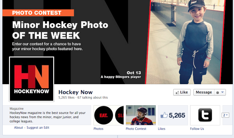 ảnh bìa facebook hiện tại của Hockey