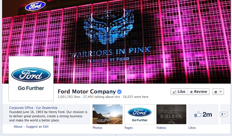 ảnh bìa facebook của  Ford 