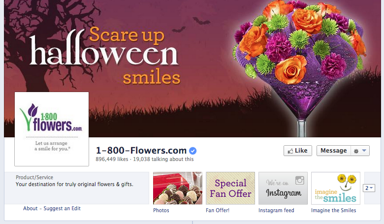 1800 flowers facebook cover image