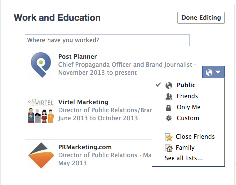 Facebook-Profil-Personvern-Innstillinger