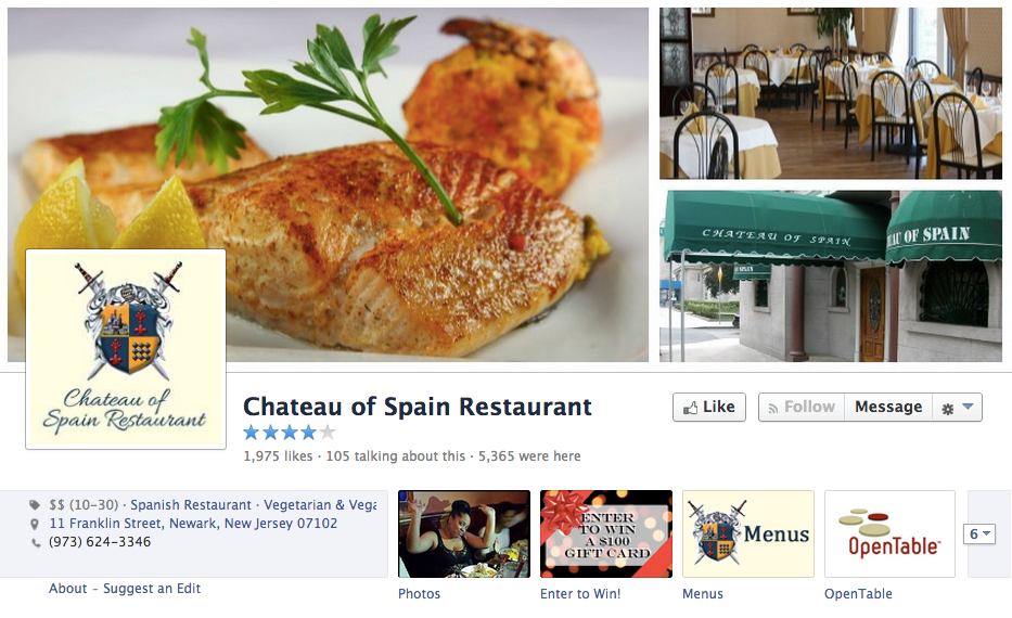 50 facebook pages of restaurants one per state to learn tips from
