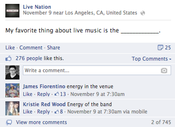 live nation facebook