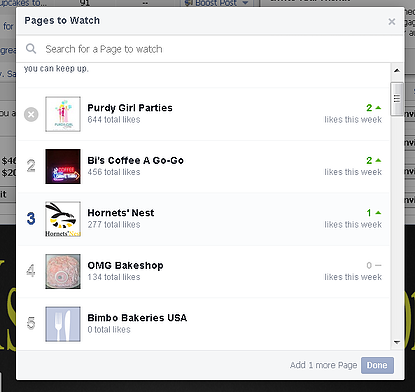 spy on pages to watch in facebook
