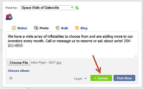 queue post in post planner