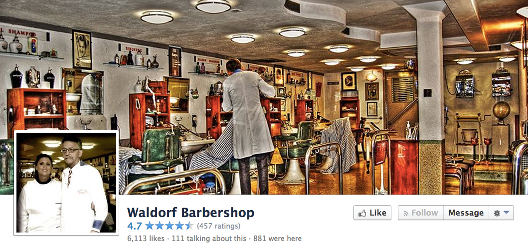 A barber shop is an example of a service business.