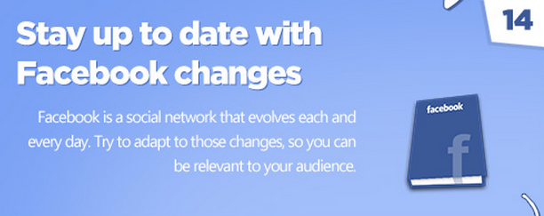 Facebook tips: Stay current with changes.