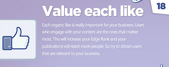 Facebook tips: Be organic!