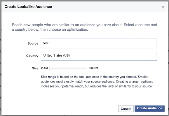 How to create lookalike audiences on Facebook.