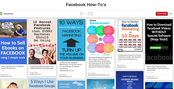 Facebook how-to's graphic