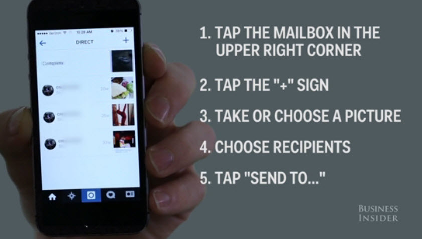 go to instagram messages