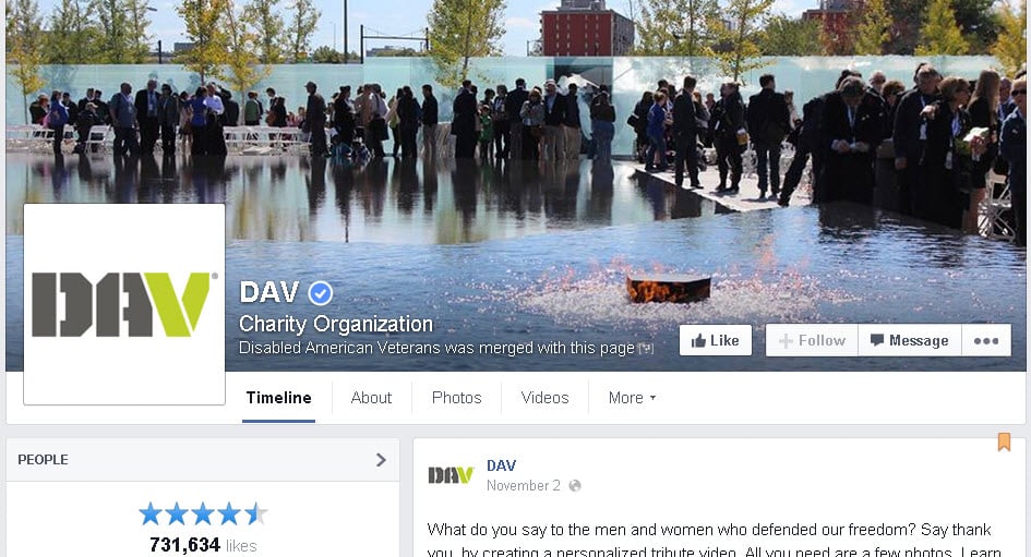 facebook sayfaları-kar amacı gütmeyen kuruluşlar