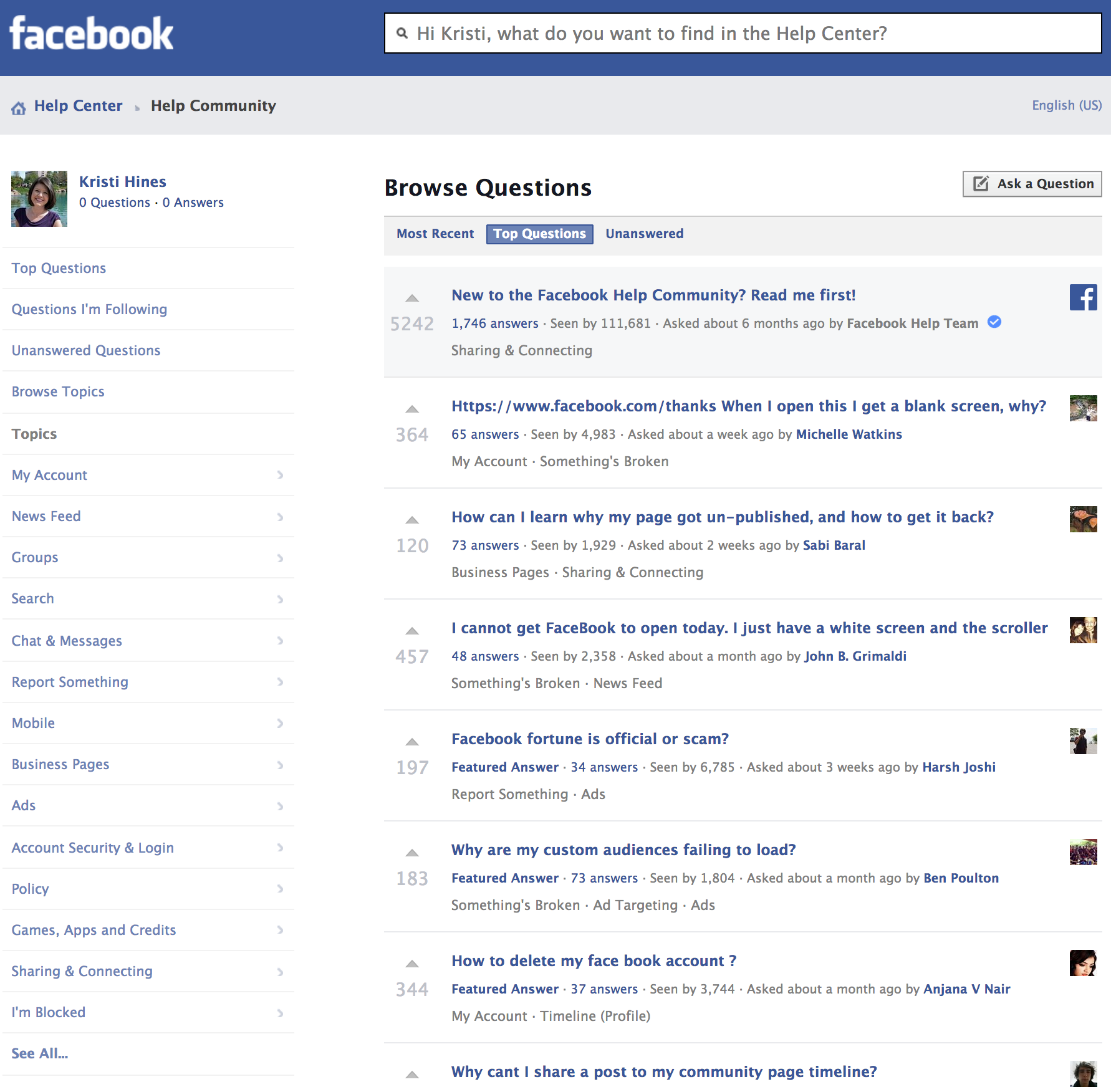 How To Contact Facebook For Account Help