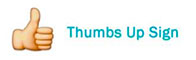 Thumbs up emoji