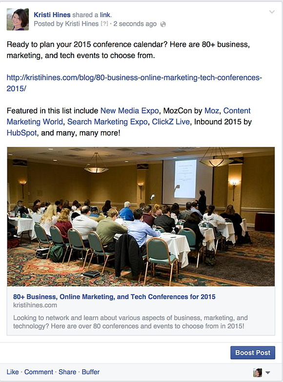 Tagging others in Facebook posts