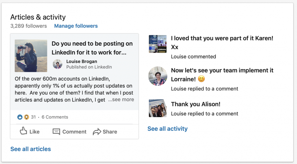 Write a LinkedIn article
