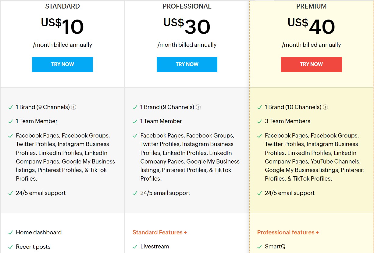 Pricing Zoho