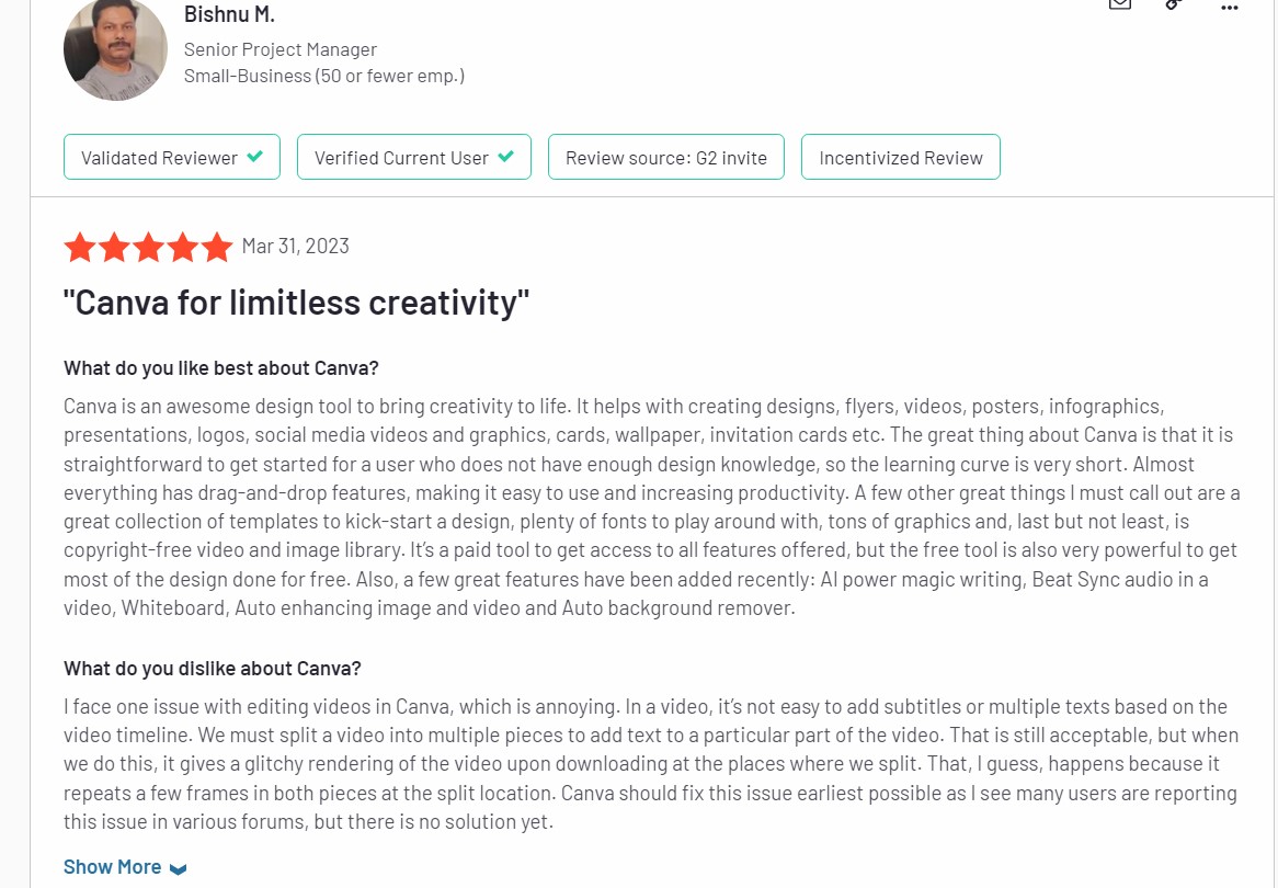 Reviews Canva