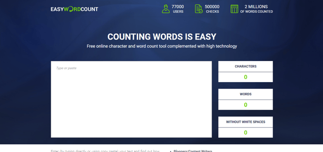 Essay word count tool