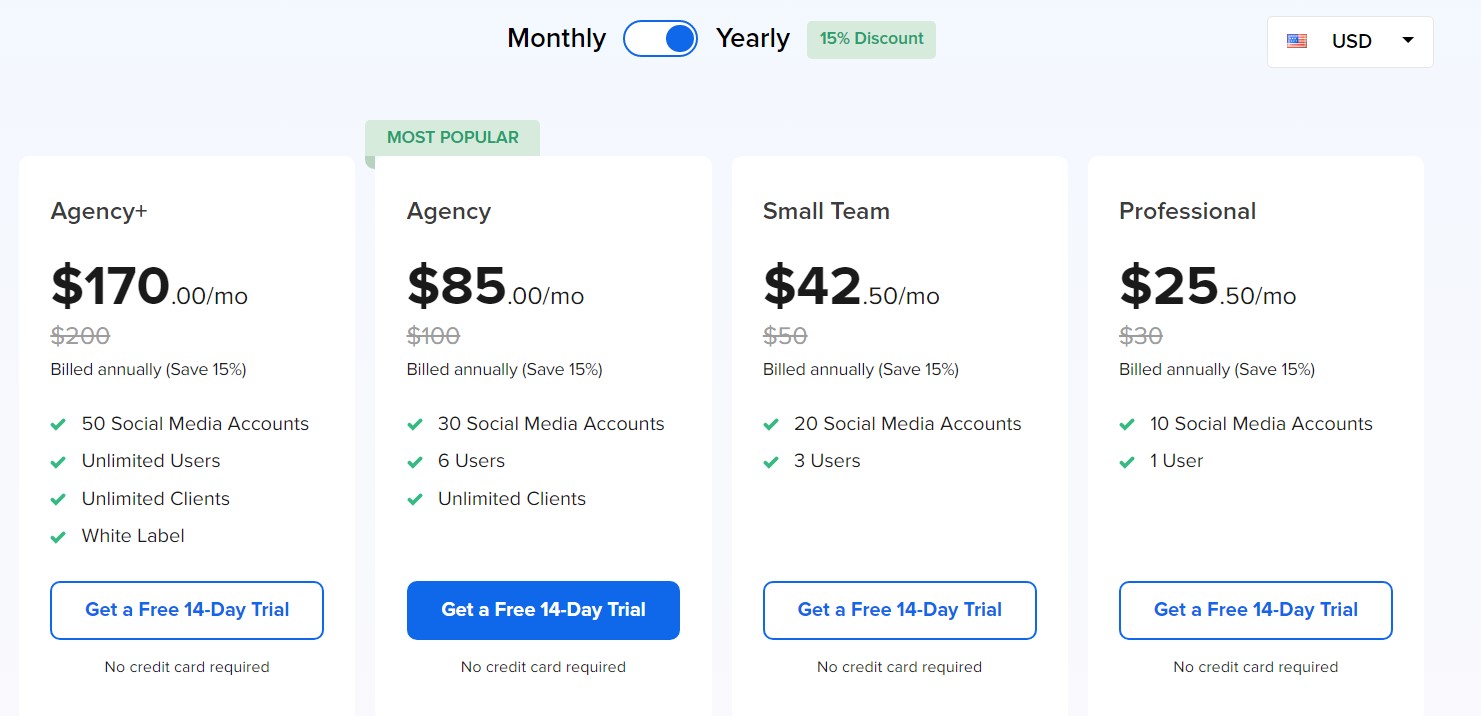 SocialPilot Pricing