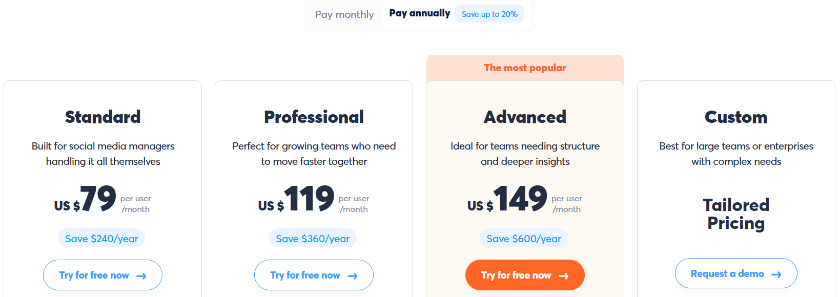 Agorapulse pricing