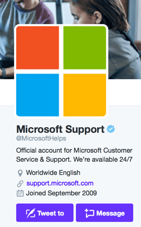 Customer Service on Twitter- microsoft support.png