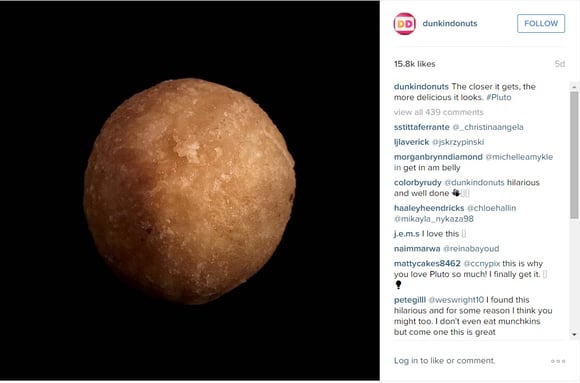 Visual Content Marketing: Dunkin Donuts