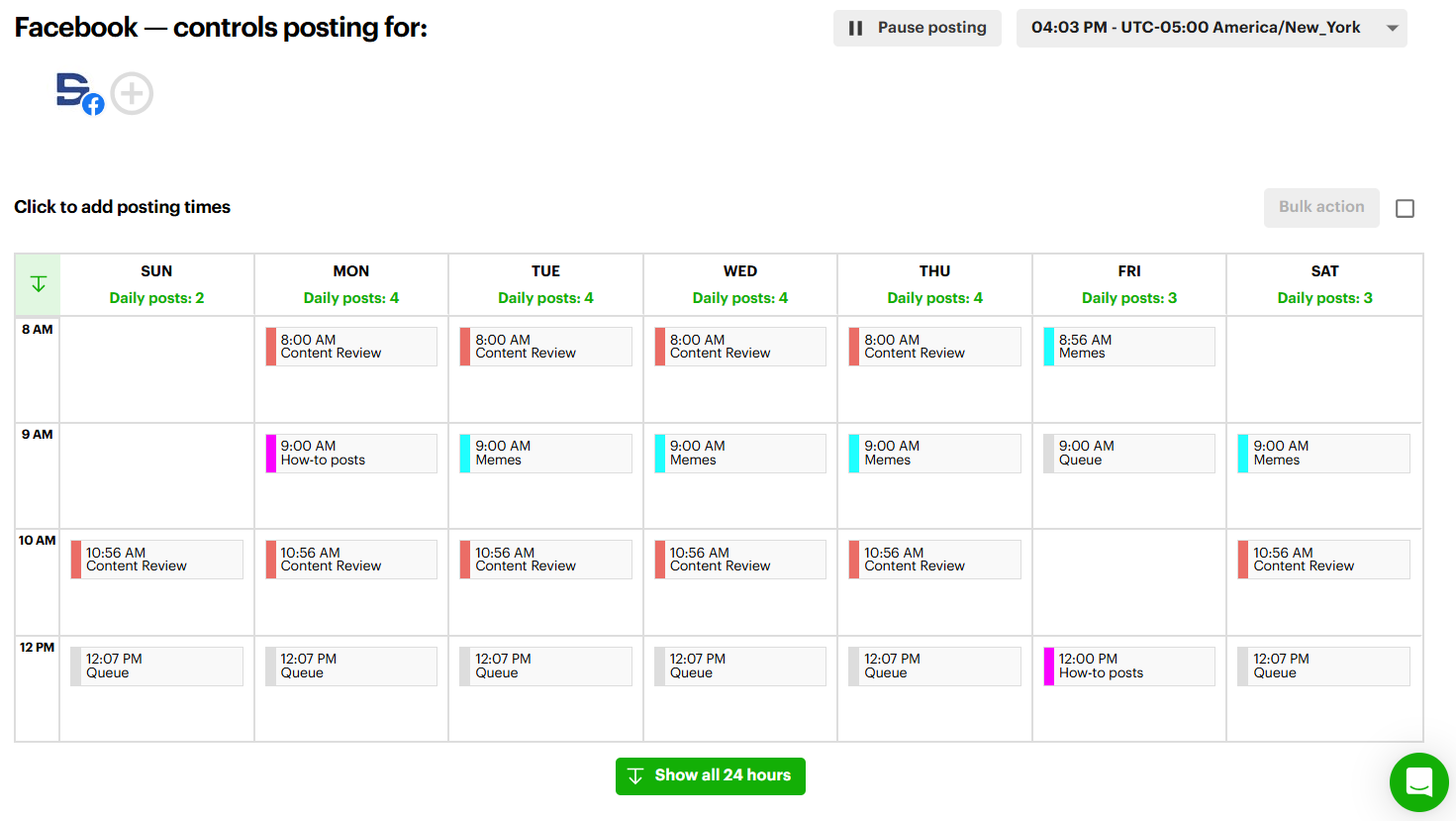 Facebook posting plan-1