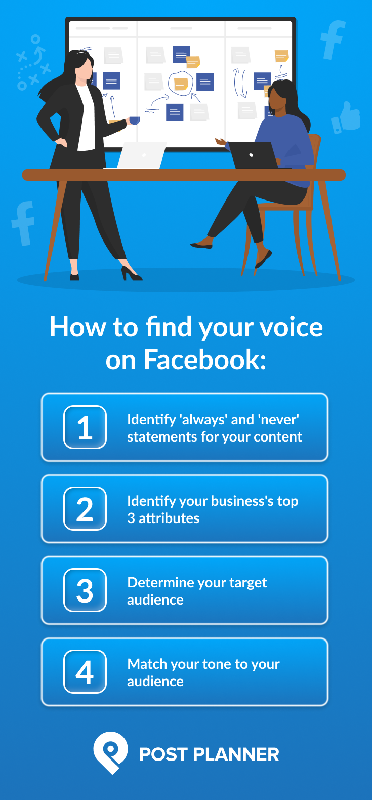 How to find your voice on Facebook
