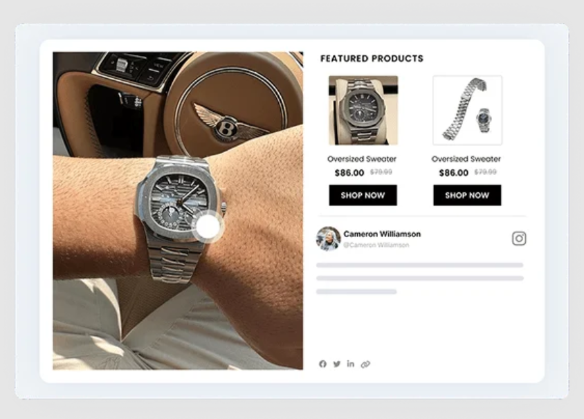 Instagram feed widget Taggbox