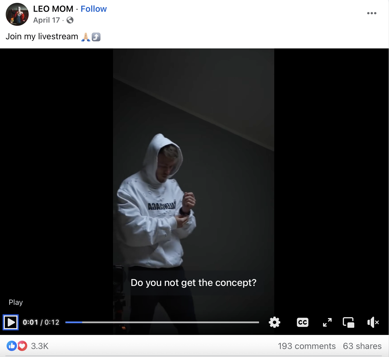 Live stream