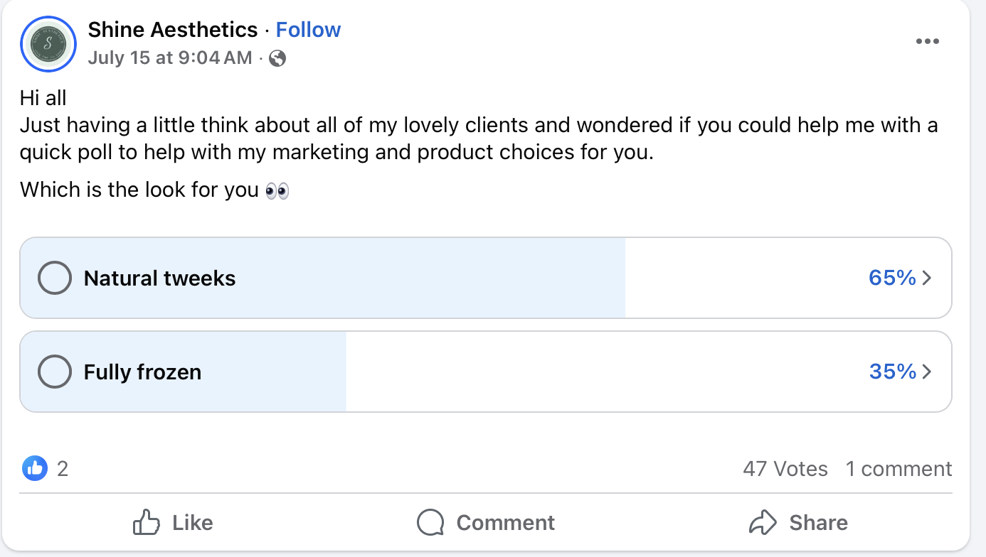 Poll your audience