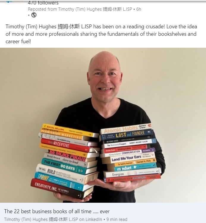 Post about a book or article you’ve recently read 