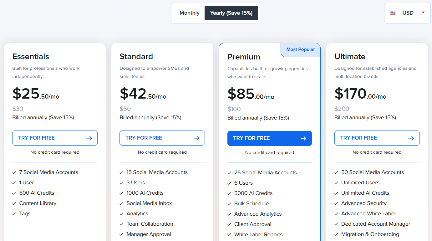 SocialPilot pricing