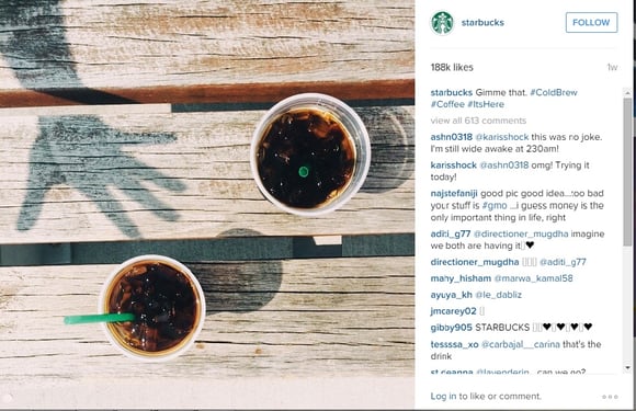 Visual Content Marketing: Starbucks