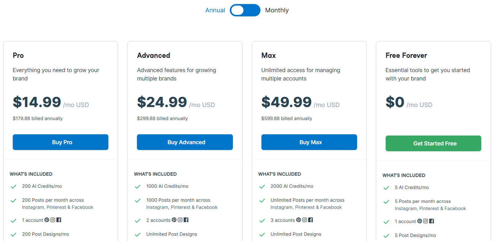 Tailwind pricing