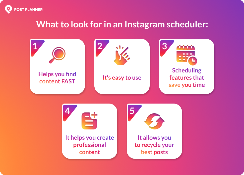 What to look for in an Instagram scheduler