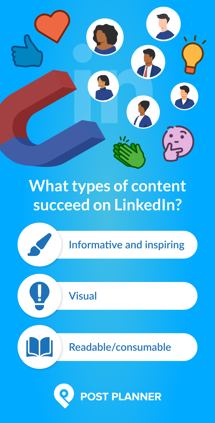 What types of content succeed on LinkedIn?