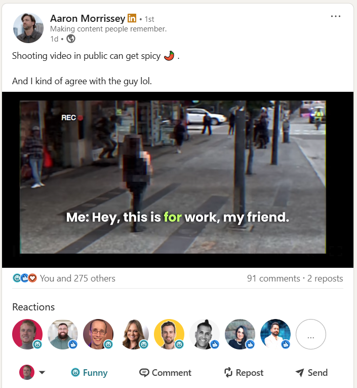 behind the scenes linkedin post-1