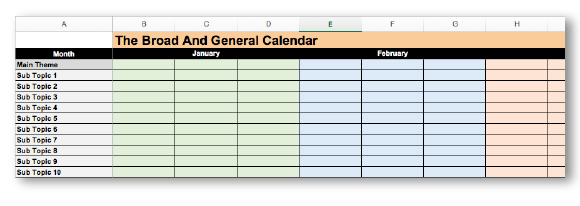 how to quadruple your traffic with a social media calendar six months calendar
