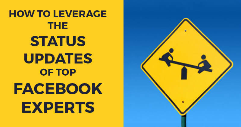 How to Leverage the Status Updates of Top Facebook Experts