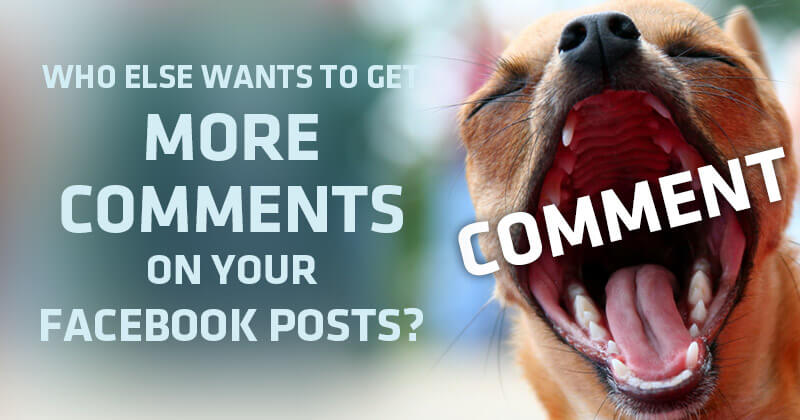Who Else Wants to Get More Comments on Your Facebook Posts?